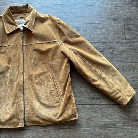 Wilson’s Leather Vintage Brown Suede Jacket Men’s Large - Picture 4 of 10